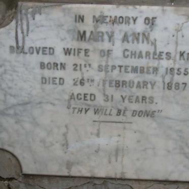KROMM Mary Ann 1855-1887