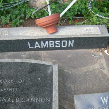 LAMBSON Ronald Cannon :: ? Wal?