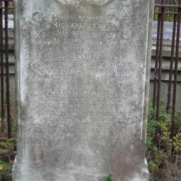LEWIS Richard 1871 &amp; Annie -1884 :: LEWIS George Newson