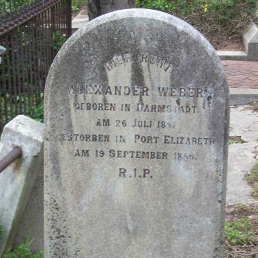 WEBER Alexander 1857-1886