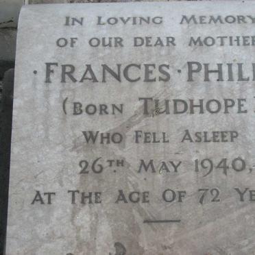 PHILIP Frances nee TUDHOPE -1940