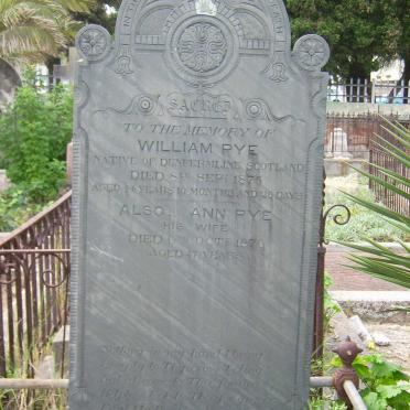 PYE William -1875 &amp; Ann -1876