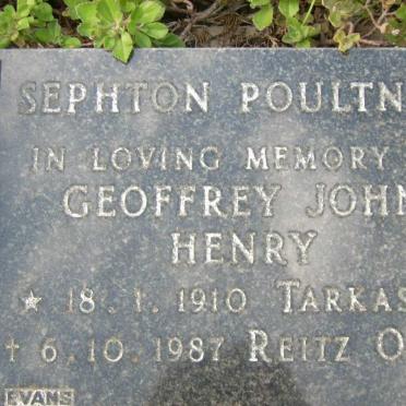 POULTNEY Geoffrey John Henry, Sephton 1910-1987