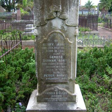 ADAMS Henry :: ADAMS George Dunman 1884 :: ADAMS Peter