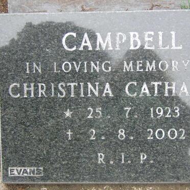 CAMPBELL Christina Catherina 1923-2002