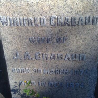 CHABAUD Winifred 1874-1924