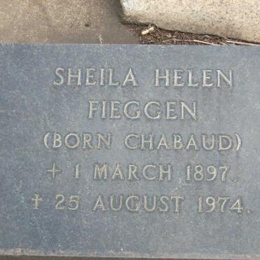 FIEGGEN Shiela Helen nee CHABAUD 1897-1974