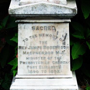 MacPHERSON James Roberson -1897