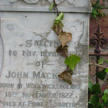 MACKAY John 1822-1904
