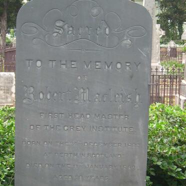 MacLEISH Robert 1832-1862