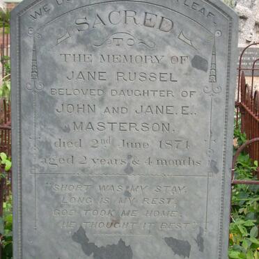 MASTERSON Jane Russel -1871