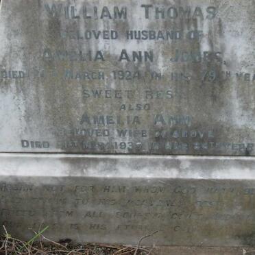 THOMAS William -1924 &amp; Amelia Ann JONES -193?