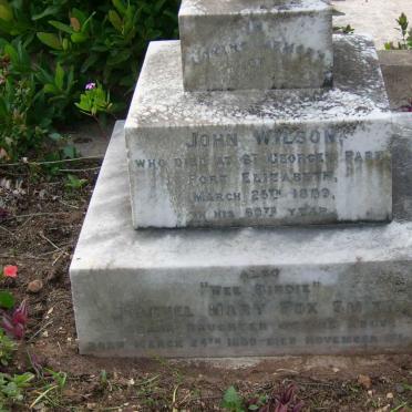 WILSON John -1889 :: SMITH Rachel Mary Fox -1880