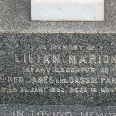 PARSONS Lillian Marion -1882 :: REYNOLDS Ivy Barbara Lloyd nee REID -1955