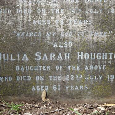 HOUGHTON Julia Sarah nee GEORGE -1908
