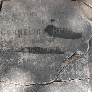 NOSWORTHY Cornelius Henry 1851-1892