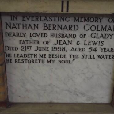 COLMAN Nathan Bernard -1958