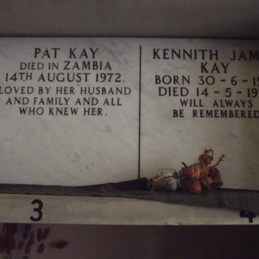 KAY Kennith James 1923-1979 &amp; Pat -1972