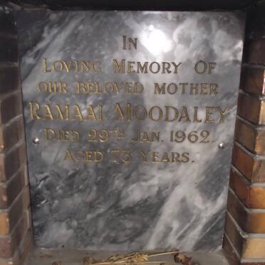 MOODALEY Ramaai -1962