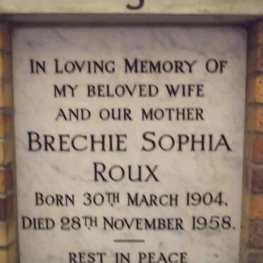 ROUX Brechie Sophia 1904-1958