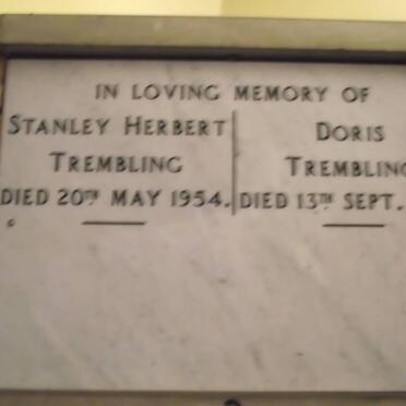 TREMBLING Stanley Herbert -1954 &amp; Doris -1969