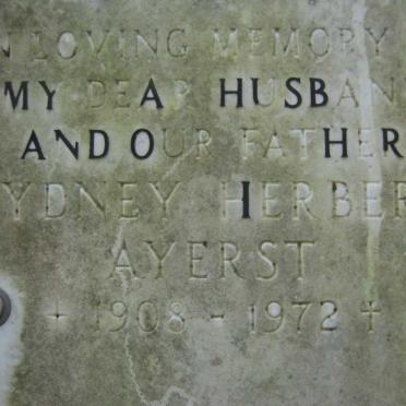 AYERST Sydney Herbert 1908-1972
