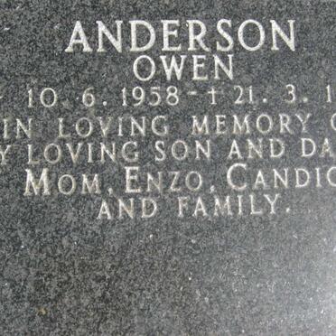 ANDERSON Owen 1958-1993