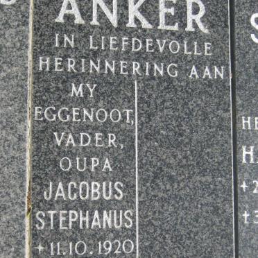 ANKER Jacobus Stephanus 1920-1999