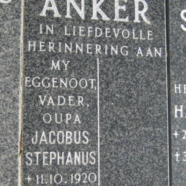 ANKER Jacobus Stephanus 1920-1999