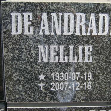 ANDRADE Nellie, de 1930-2007
