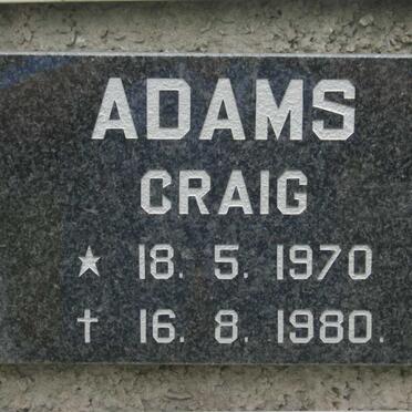 ADAMS Craig 1970-1980