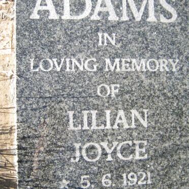 ADAMS Lilian Joyce 1921-2000