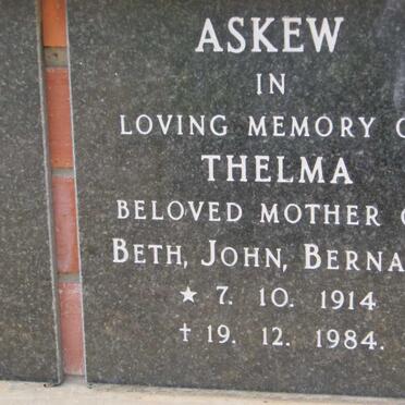 ASKEW Thelma 1914-1984