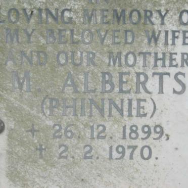 ALBERTS M. 1899-1970
