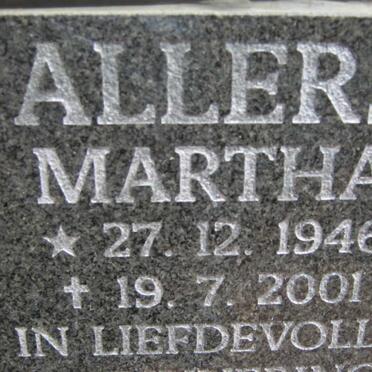 ALLERS Martha 1946-2001