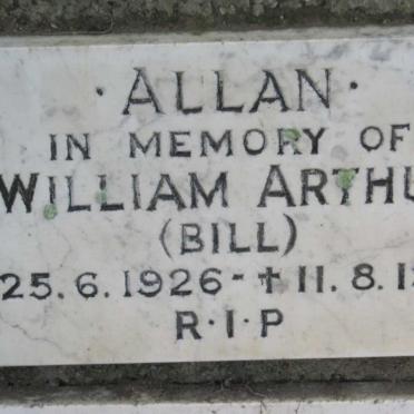 ALLAN William Arthur 1926-1986
