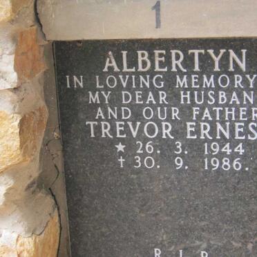 ALBERTYN Trevor Ernest 1944-1986