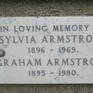 ARMSTRONG Graham 1895-1980 &amp; Sylvia 1896-1969