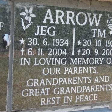 ARROW T.M. 1930-2009 &amp; J.E.G. 1934-2004