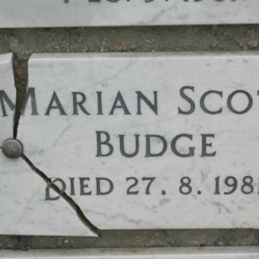 BUDGE Marian Scott -1981