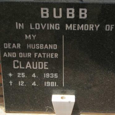 BUBB Claude 1935-1981