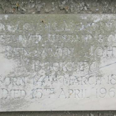 BUCKLEY Benjamin John 1892-1967