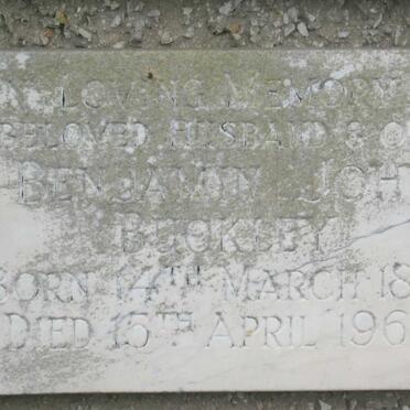 BUCKLEY Benjamin John 1892-1967