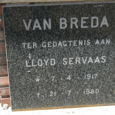 BREDA Lloyd Servaas, van  1917-1980