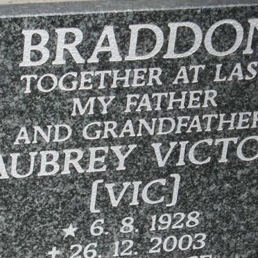 BRADDON Aubrey Victor 1928-2003