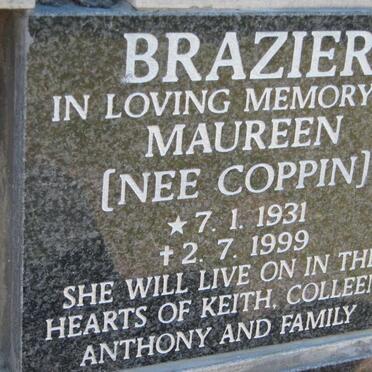 BRAZIER Maureen nee COOPIN 1931-1999 