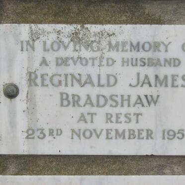 BRADSHAW Reginald James -1954