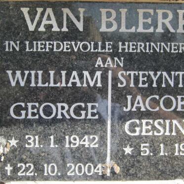 BLERK George, van 1942-2004 &amp; Jacoba Gesina 1951
