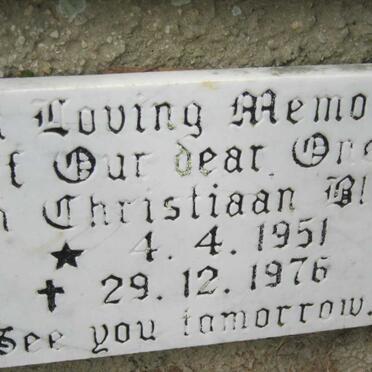 BLOM ? Christiaan 1951-1976