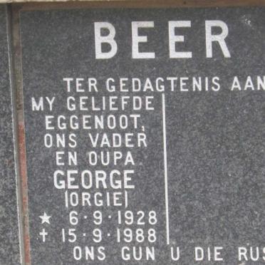 BEER George 1928-1988